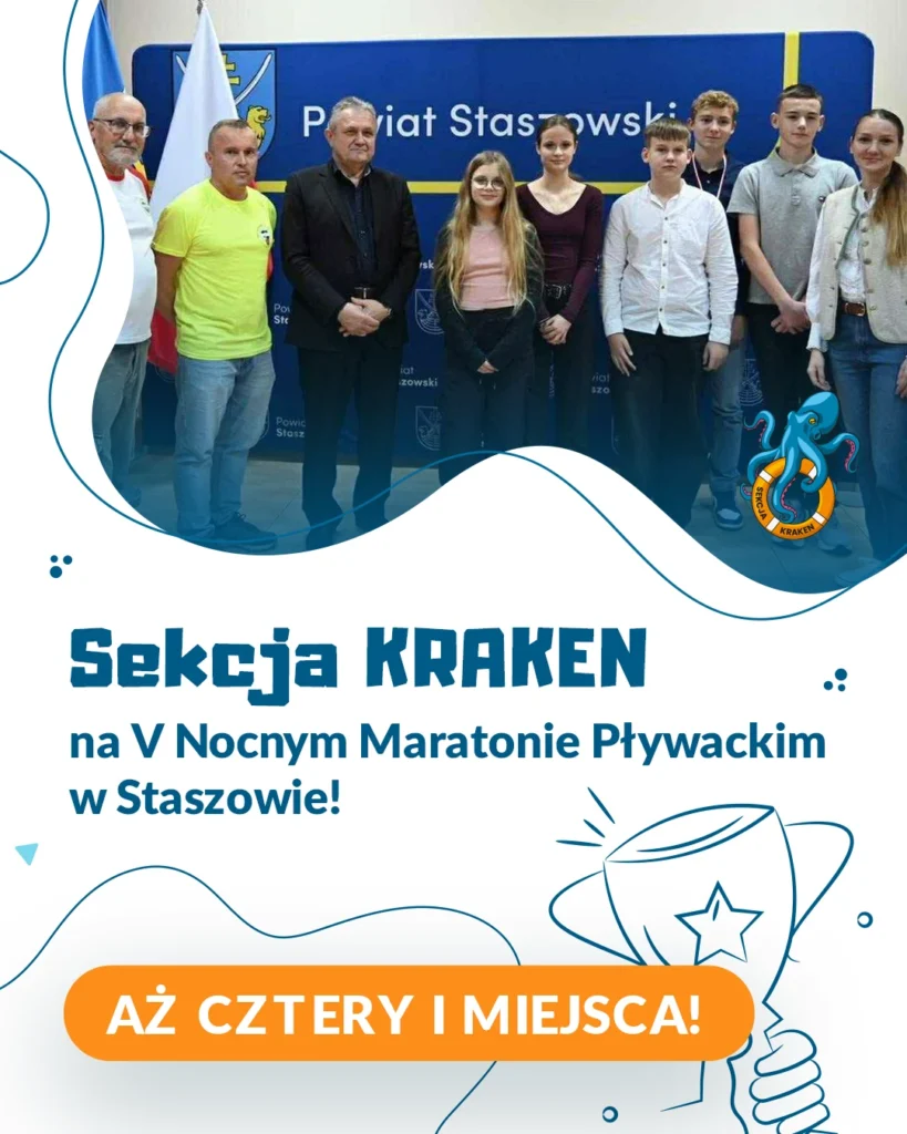 KRAKEN na V Nocnym Maratonie Pływackim w Staszowie! miniaturka strona KRAKEN na maratonie